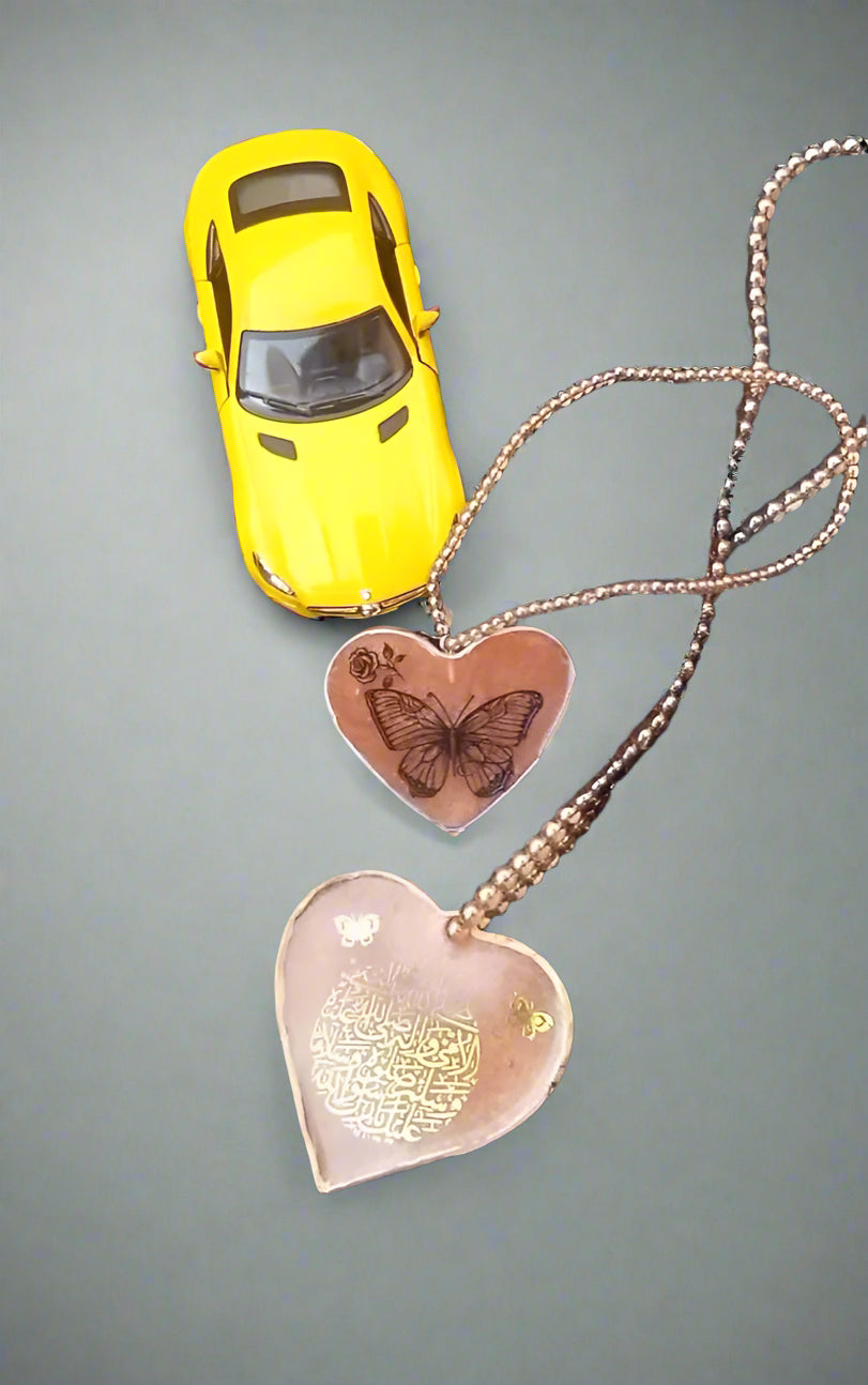 Car hanging |MirrorMuse Hangings  | DriveGlam Resin Charms | Rearview Reflections - Resin Art