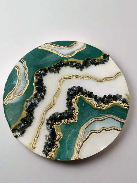 Geode Artwork | stunning wall decor | Velvet Geode Collection - Resin Art